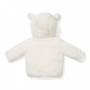 Gilet bébé teddy off white taille 62 Little dutch