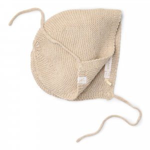 Bonnet en tricot - soft beige - 0-3 mois Little dutch