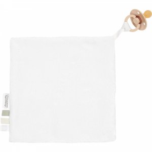 Doudou attache-tétine en gaze de coton - little farm Little dutch