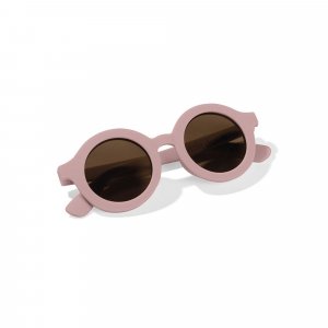 Lunettes de soleil - round light pink Little dutch