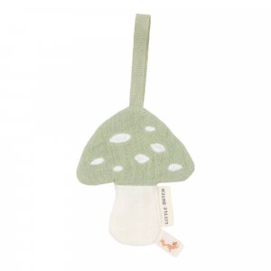 Doudou attache-tétine en gaze de coton - champignon Little dutch