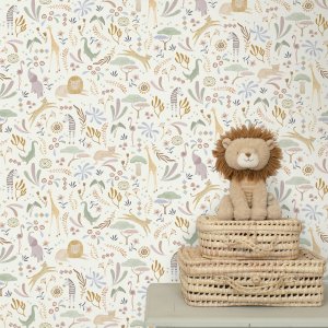 Papier peint intissé - safari wonders - 52 cm x 10 m Little dutch