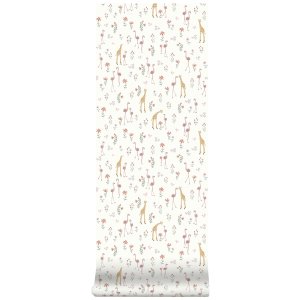 Papier peint intissé - blooming safari - 52 cm x 10 m Little dutch