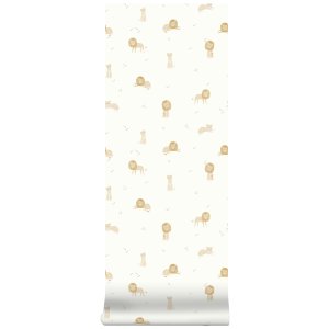 Papier peint intissé - safari leo - 52 cm x 10 m Little dutch