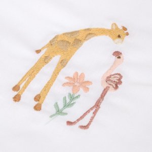 Drap de berceau - flamingo white - 70 x 100 cm Little dutch