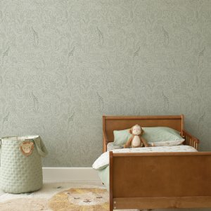 Papier peint intissé - safari dreams sage - 52 cm x 10 m Little dutch