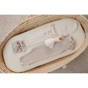 Chaussons en tricot - soft beige - 0/2 mois Little dutch