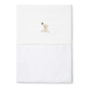 Drap de berceau - baby bunny brodé - 70 x 100 cm Little dutch