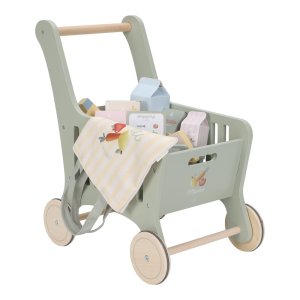 Chariot de courses en bois fsc Little dutch