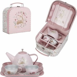 Valise service à thé - fairy garden Little dutch