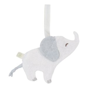 Doudou attache-tétine en gaze de coton elephant - safari friends Little dutch