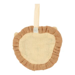 Doudou attache-tétine en gaze de coton lion - safari friends Little dutch