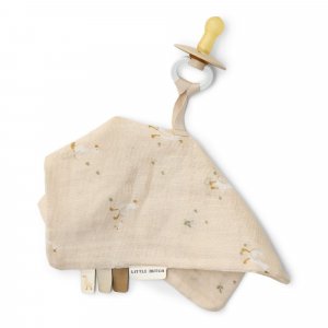 Doudou attache-tétine - little goose Little dutch