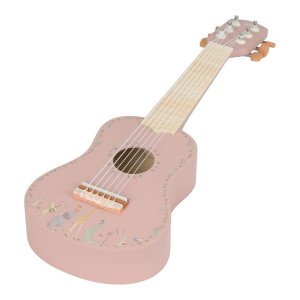 Guitare rose en bois - safari friends Little dutch