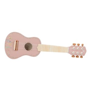 Guitare rose en bois - safari friends Little dutch