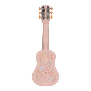 Guitare rose en bois - safari friends Little dutch