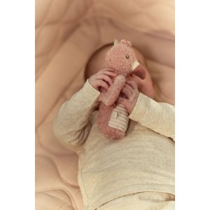 Hochet peluche flamant rose - safari friends Little dutch