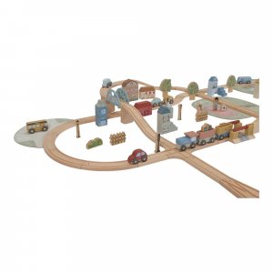 Circuit de train xxl en bois fsc Little dutch