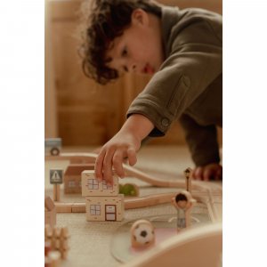 Circuit de train xxl en bois fsc Little dutch