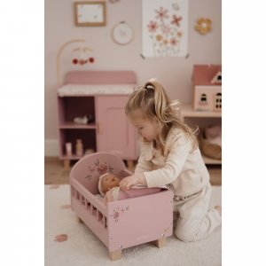 Lit en bois pour poupée fsc Little dutch