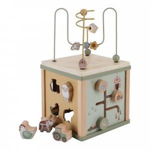 Cube d'activités en bois fsc little farm Little dutch