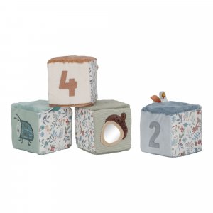 Lot de 4 cubes d'activités en tissu forest friends Little dutch