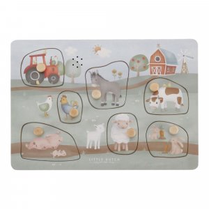 Puzzle sonore en bois fsc - little farm Little dutch