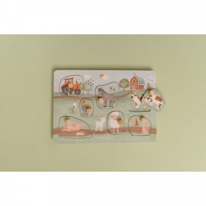 Puzzle sonore en bois fsc - little farm Little dutch
