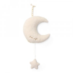 Peluche musicale à suspendre lune et étoile - newborn Little dutch