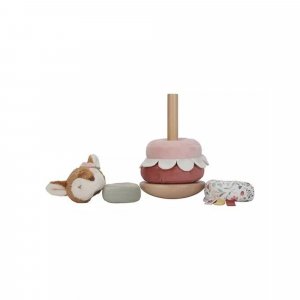 Faon à empiler doudou et bois fsc - fairy garden Little dutch