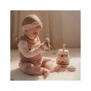 Faon à empiler doudou et bois fsc - fairy garden Little dutch