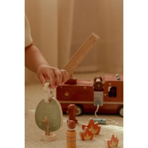 Camion de pompiers et accessoires en bois fsc Little dutch