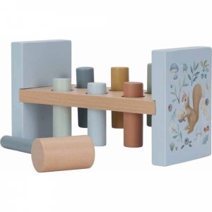 Banc à marteler en bois fsc - forest friends Little dutch