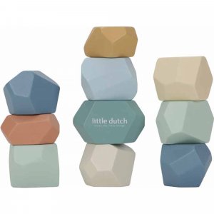 Pierres à bascule en bois fsc - forest friends Little dutch