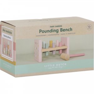 Banc à marteler en bois fsc - fairy garden Little dutch