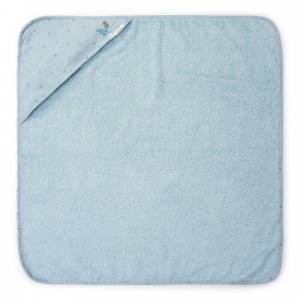 Cape de bain - pure denim blue - 75 x 75 cm Little dutch