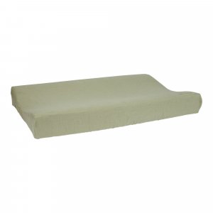 Housse pour matelas à langer en gaze de coton - pure olive - 50 x 70 cm Little dutch
