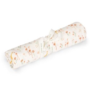 Lange xl en gaze de coton - blooming safari - 120 x 120 cm Little dutch