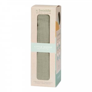 Langes xl en gaze de coton - pure olive Little dutch