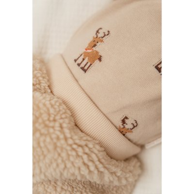 Pull-over de noël tricoté avec des rennes - 1 mois