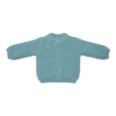 Cardigan tricoté - baby blue - 1/2 mois