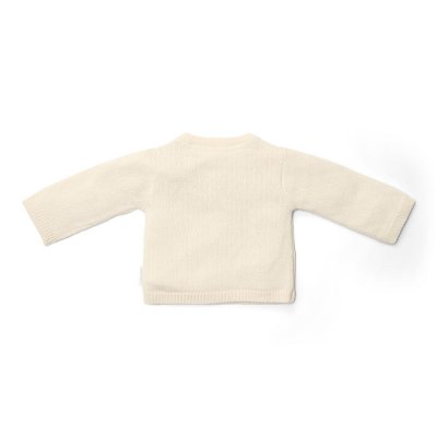 Cardigan en tricot wrap - off white - 1/2 mois
