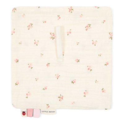 Doudou attache-tétine en gaze de coton - fairy blossom