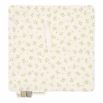 Doudou attache-tétine en gaze de coton - blueberry leaves