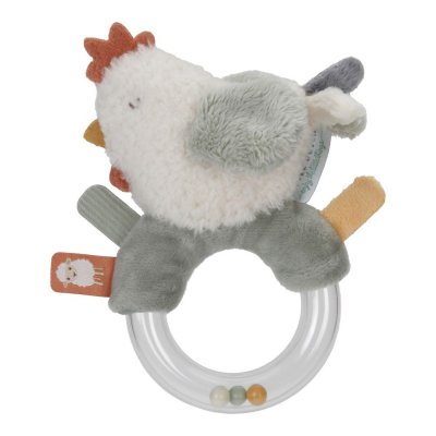 LITTLE DUTCH Anneau hochet poule - little farm