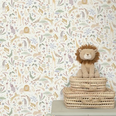 Papier peint intissé - safari wonders - 52 cm x 10 m