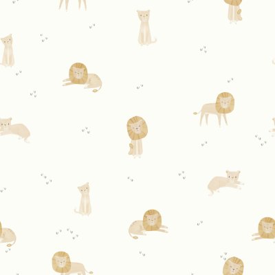 Papier peint intissé - safari leo - 52 cm x 10 m