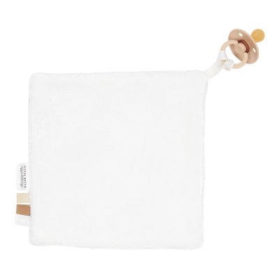 Doudou attache-tétine en gaze de coton - baby bunny