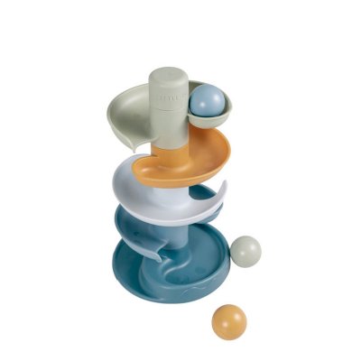 Tour en spirale bleu