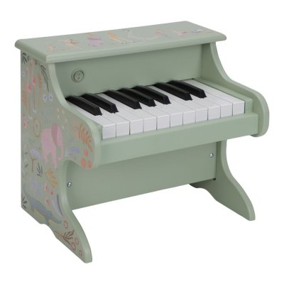 Piano en bois vert - safari friends